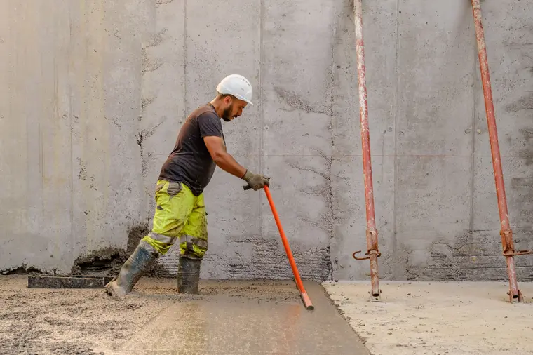 Reportage photo au sol sur un chantier