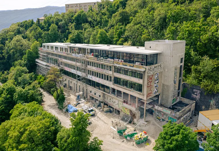 Reportage photo par drone sur un chantier